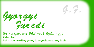gyorgyi furedi business card